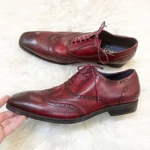 Jump New York Leather Oxford Wingtip Sz 10 Jump | Shoes | Jump New York Red Ombr Leather Wingtip  main image 3